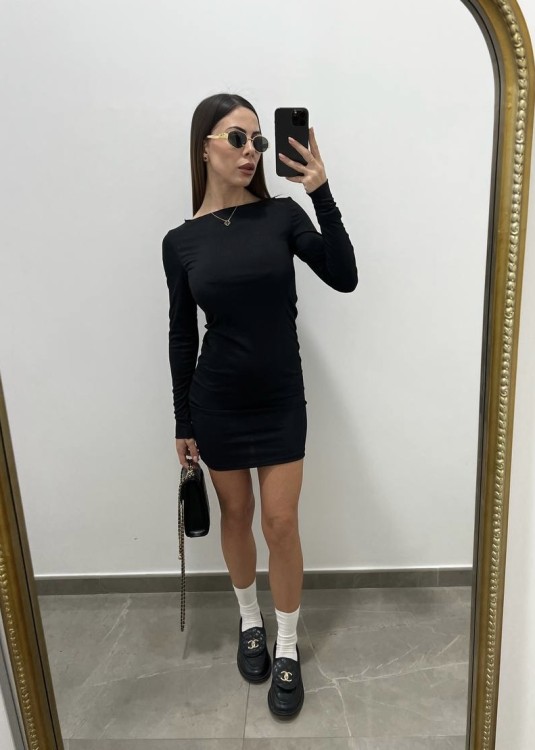 Midi Dress nero 2