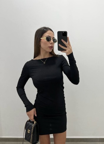 Midi Dress nero