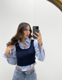Camicia e gilet Blu