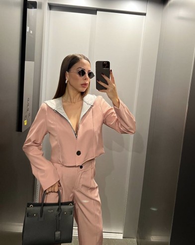 Tailleur sweatshirt pink