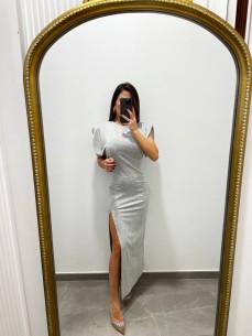 Abito spallina Grigio