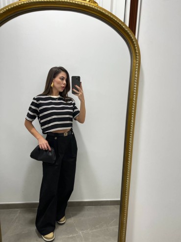 Pantalone balloon nero