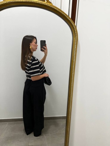 Pantalone balloon nero