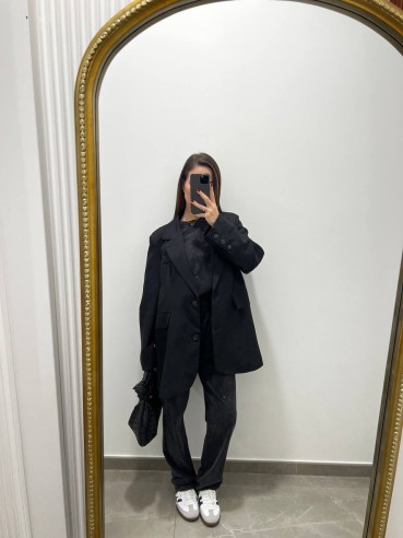 Coordinato Strass nero