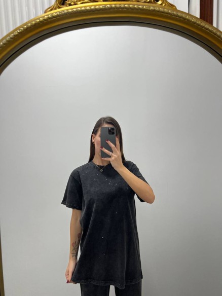 Coordinato Strass nero