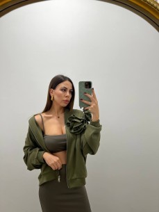 Felpa Rose verde 2