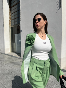 Blazer Rosa verde