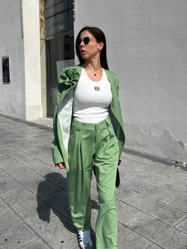 Pantalone Rosa verde