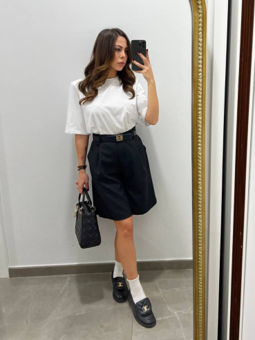 Coord set bermuda e gilet
