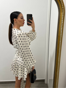 Abito Pois bianco 2