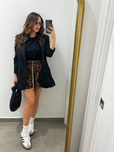 Short maculato a farfalla