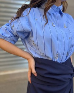 Camicia Jewel Azzurra 2