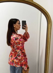 Blazer Flowers Orange 2