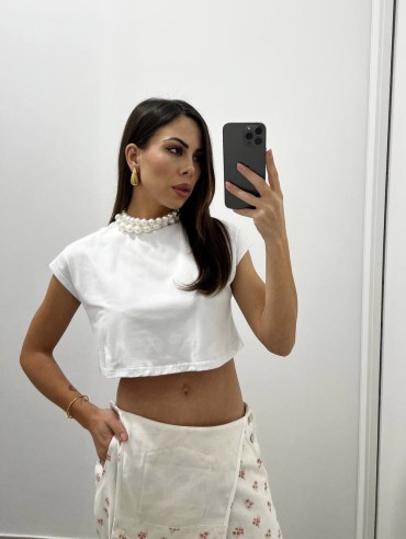 T-shirt crop Bianca