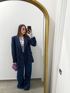 Blazer doppio petto Blu 2