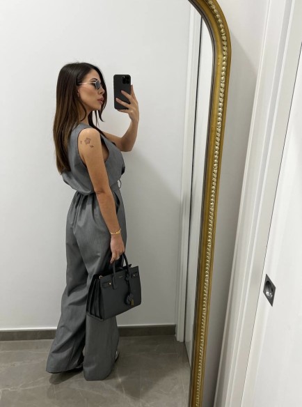 Salopette BASIC grigia