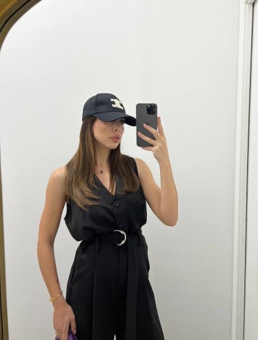 Salopette BASIC nera