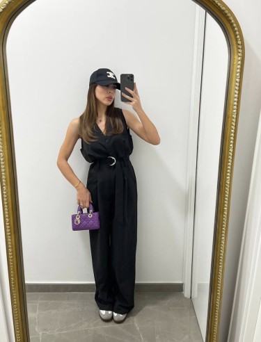 Salopette BASIC nera