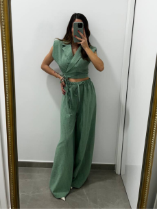 Coordinato Gessato Verde 2