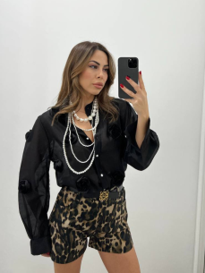 Camicia Rose mini Nera 2