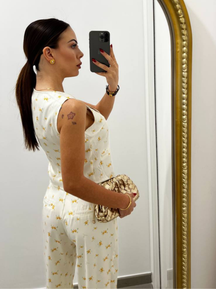 Gilet Flowers Yellow