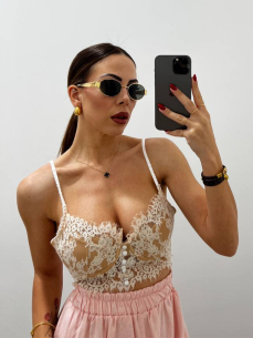 Bralette Pizzo Nude