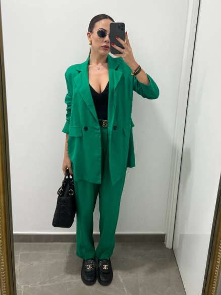 Tailleur Lino Verde Tailleur Lino Verde
