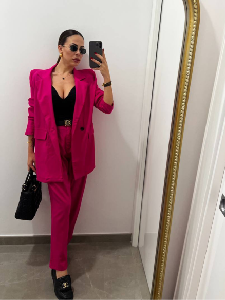 Tailleur Lino Fucsia Tailleur Lino Fucsia