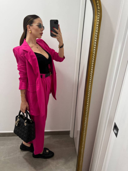 Tailleur Lino Fucsia Tailleur Lino Fucsia