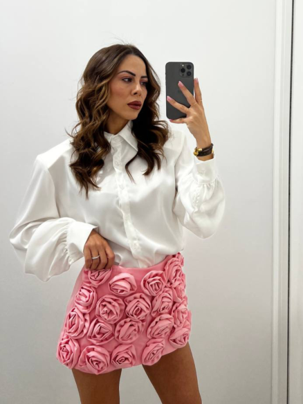 Short Parigi Rose's Rosa