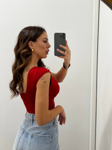 Top licra Rosso 2