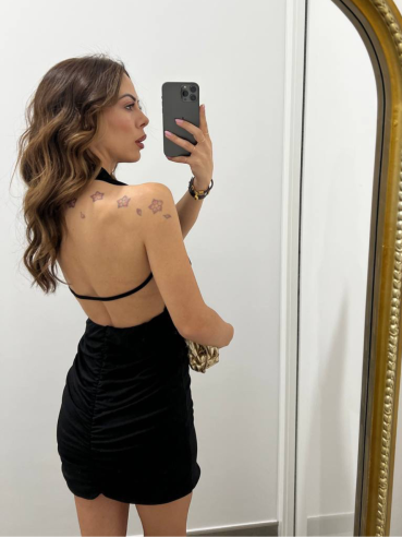 Mini dress scollo retro