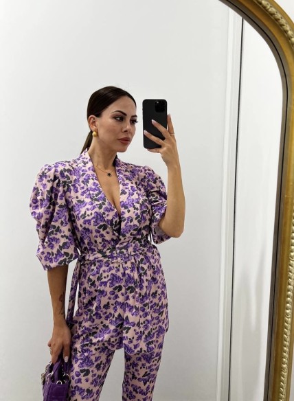 Coordinato Flowers Viola