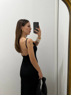 Abito costina nero 2