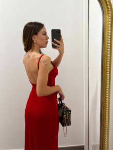 Abito costina Rosso 2