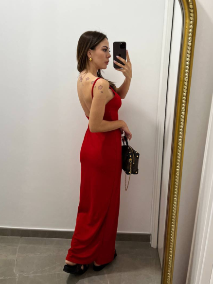 Abito costina Rosso Abito costina Rosso
