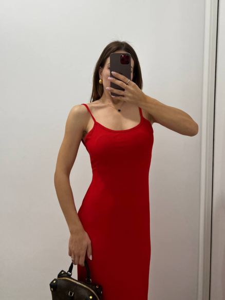 Abito costina Rosso Abito costina Rosso