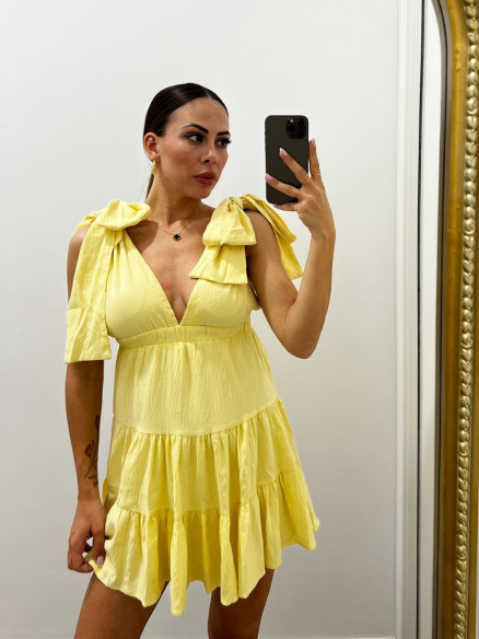 Mini Dress Lecce Giallo Mini Dress Lecce Giallo