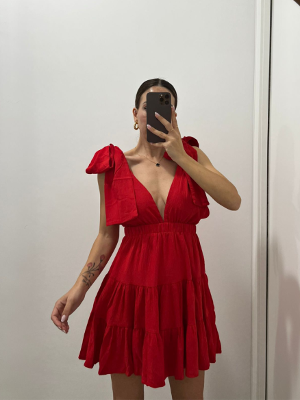 Mini Dress Lecce Rosso Mini Dress Lecce Rosso