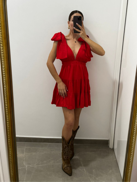Mini Dress Lecce Rosso Mini Dress Lecce Rosso