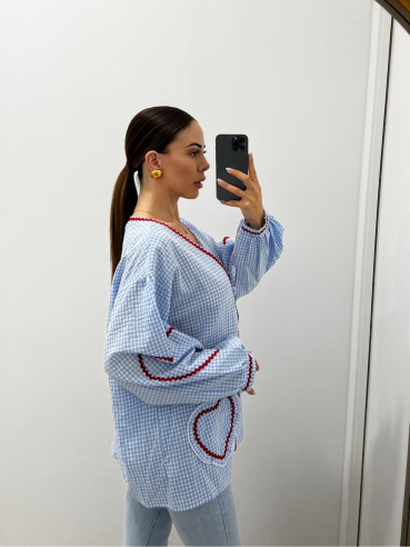 Blusa Love Azzurra