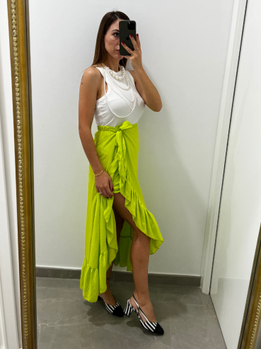 Gonna Portafoglio Lime