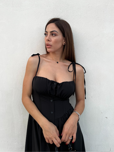 Midi Dress Praya Nero