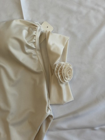 Costume Monospalla Beige