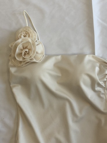 Costume Monospalla Beige