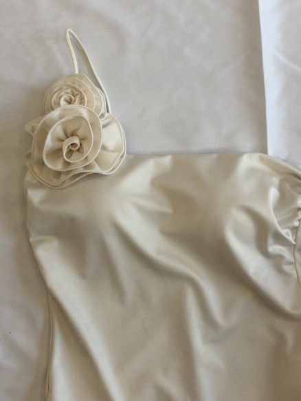 Costume Monospalla Beige