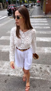 Cardigan crochet Bianco 2