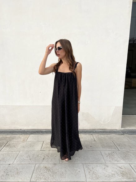 Vestito micro strass Nero Vestito micro strass Nero
