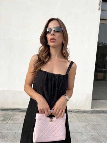 Vestito micro strass Nero