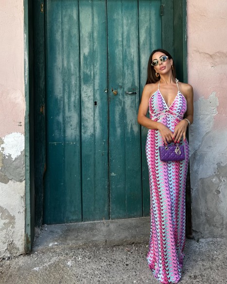 Wave Dress Fucsia Wave Dress Fucsia